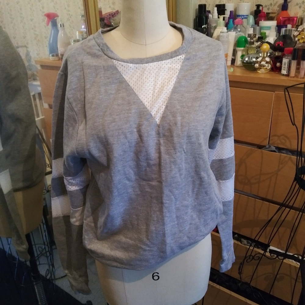 Sweater with mesh